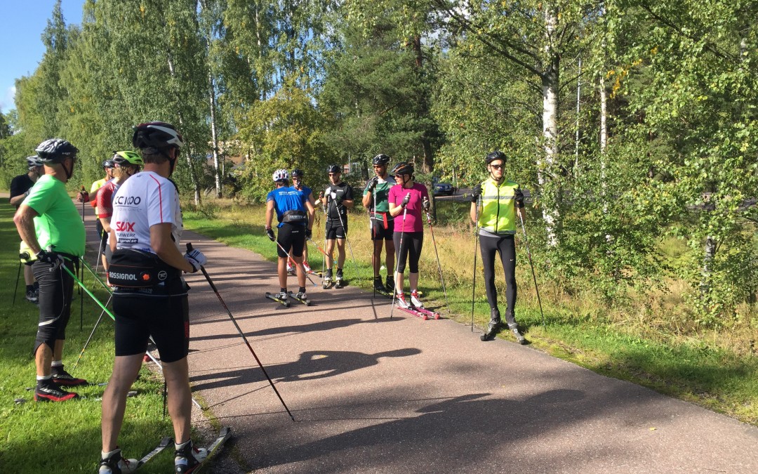 Längdskidanpassat barmarksläger